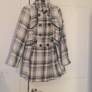 Black and white coat